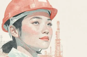 Japanese-Inspired Industrial Illustration - Пример 3