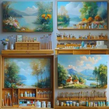 Surreal Serenity in Pastel Landscape - Пример 4