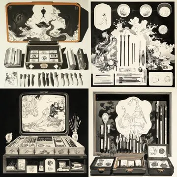 Surreal Monochrome Harmony - Пример 4