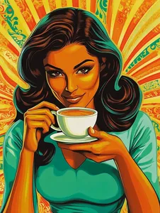 Vibrant Retro Pop Art Portrait - Пример 1