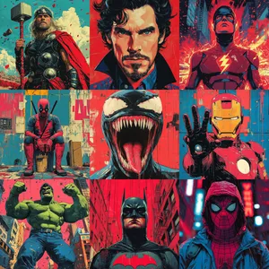 Dynamic Comic Book Art in Bold Colors - Пример 1