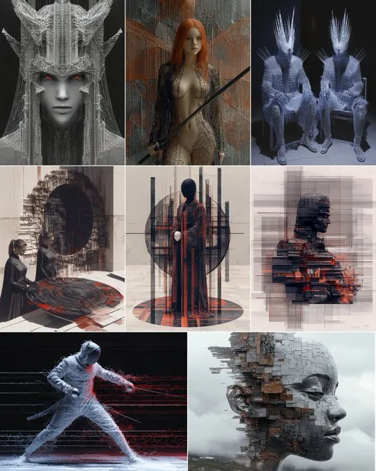 Futuristic Geometric Surrealism - Пример 2