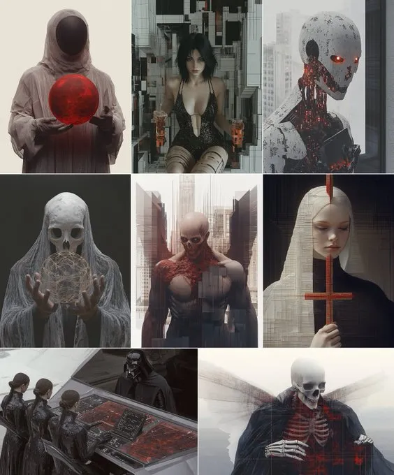 Futuristic Geometric Surrealism - Пример 3