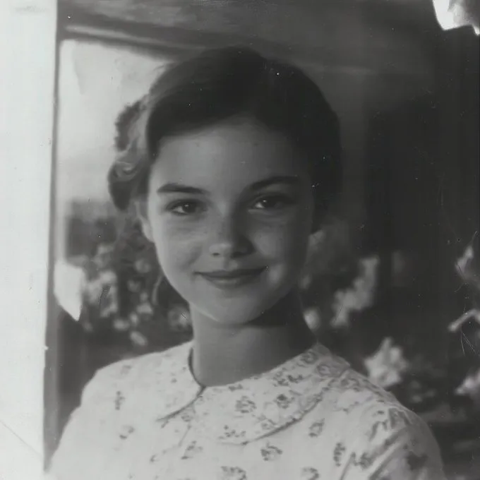 Melancholic Portrait in Black and White - Пример 1