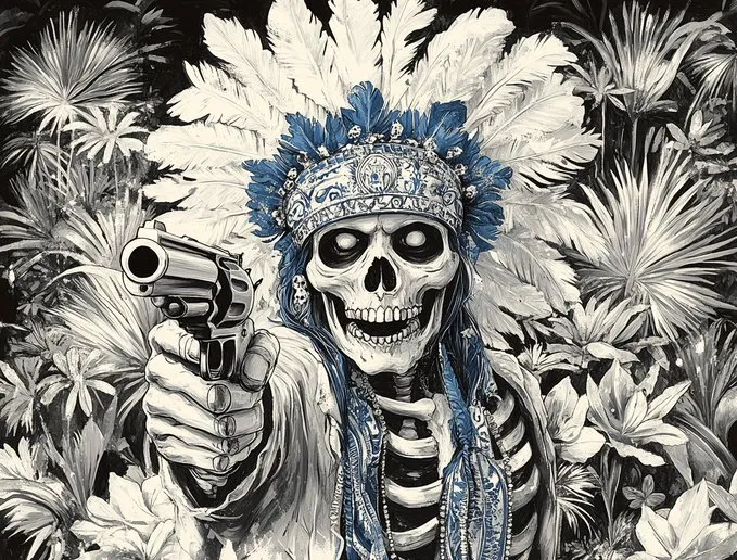 Monochrome Angelic Warrior - Пример 4