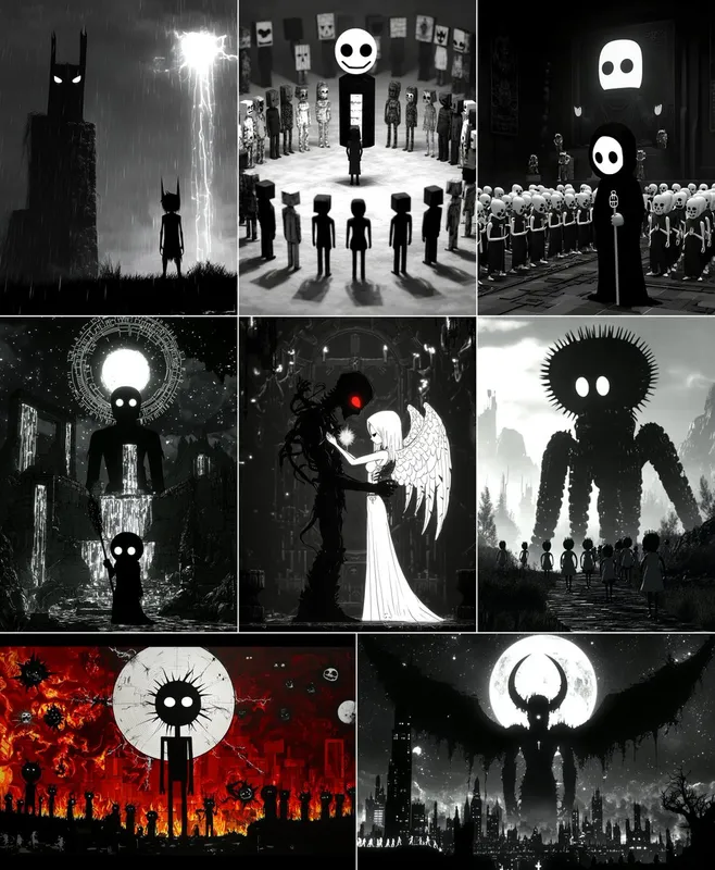 Dark Gothic Silhouettes - Пример 2