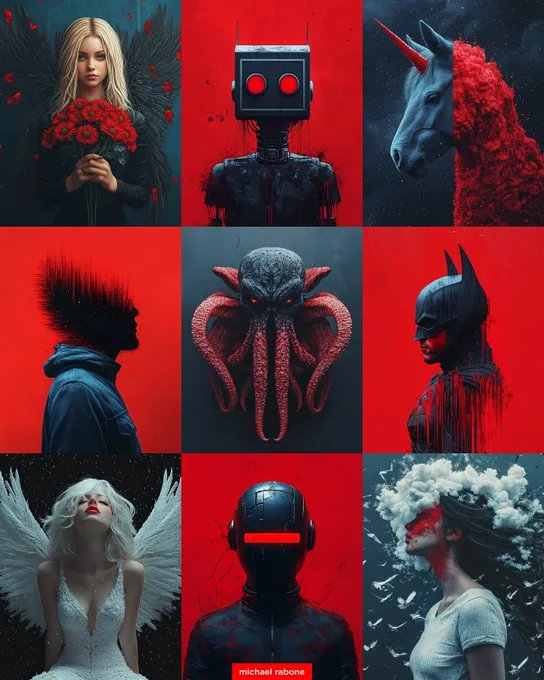 Surreal Halloween Collage - Пример 1