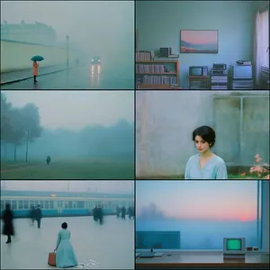 Cinematic Nostalgia in Misty Hues - Пример 1