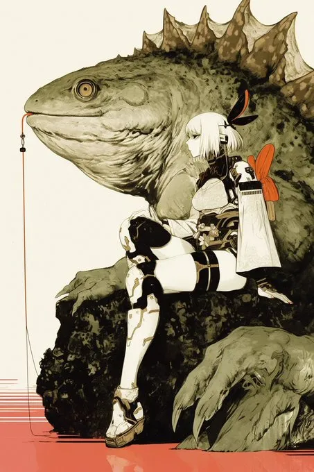 Anime Surrealism with Urban Contrast - Пример 3