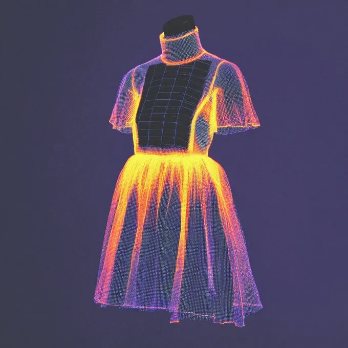 Neon Glow Dress - Пример 3