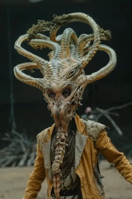 Surreal Elegance with Earthy Tones - Пример 3