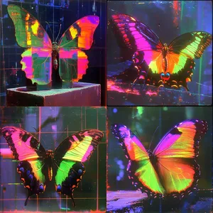 Neon Spectrum Butterflies - Пример 1