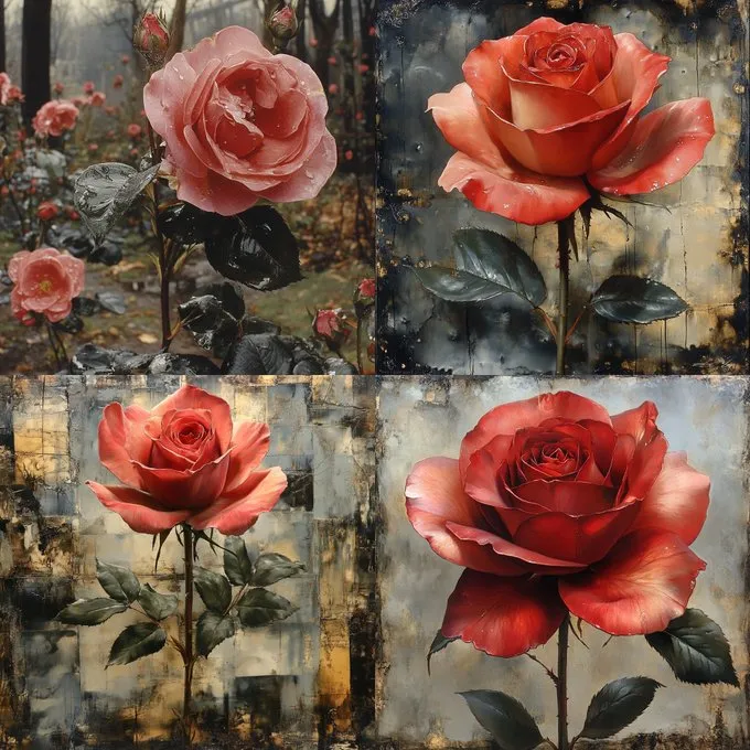 Romantic Vintage Roses - Пример 2