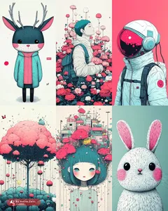 Whimsical Pastel Surrealism - Пример 1