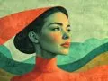 Vibrant Retro Portrait - Пример 4