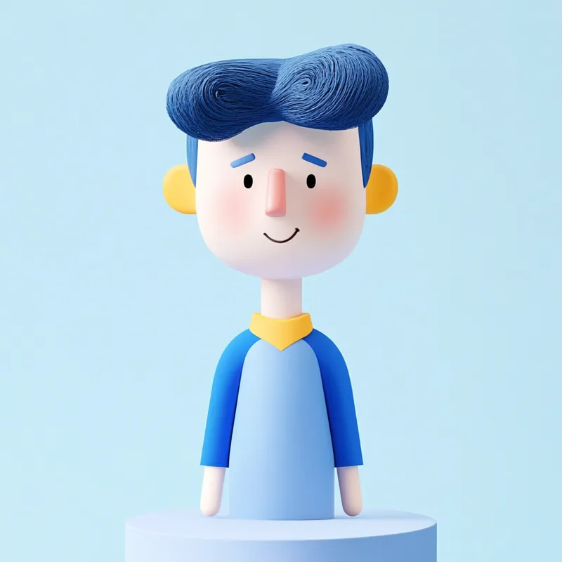 Playful Pastel Blue - Пример 3