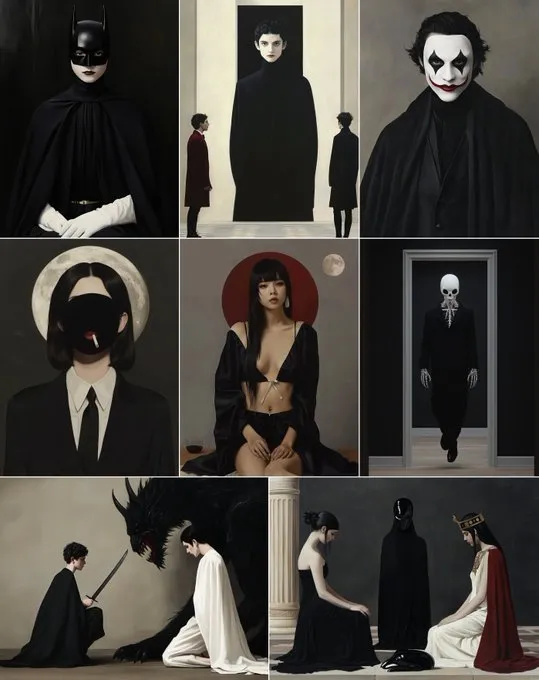 Elegant Minimalism with Surreal Elements - Пример 1