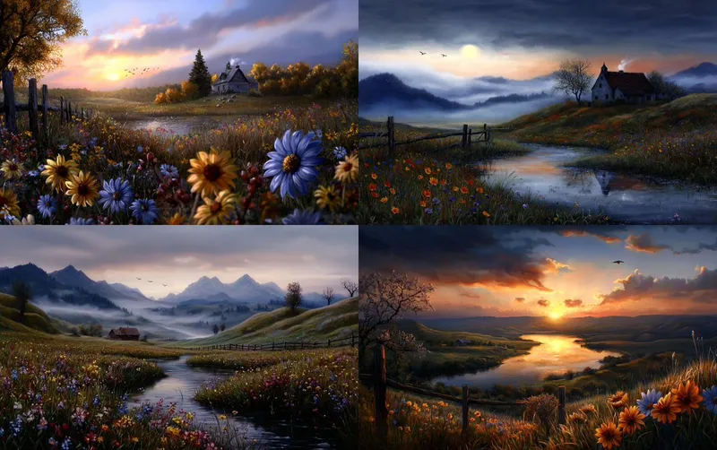 Serene Countryside Landscapes - Пример 1