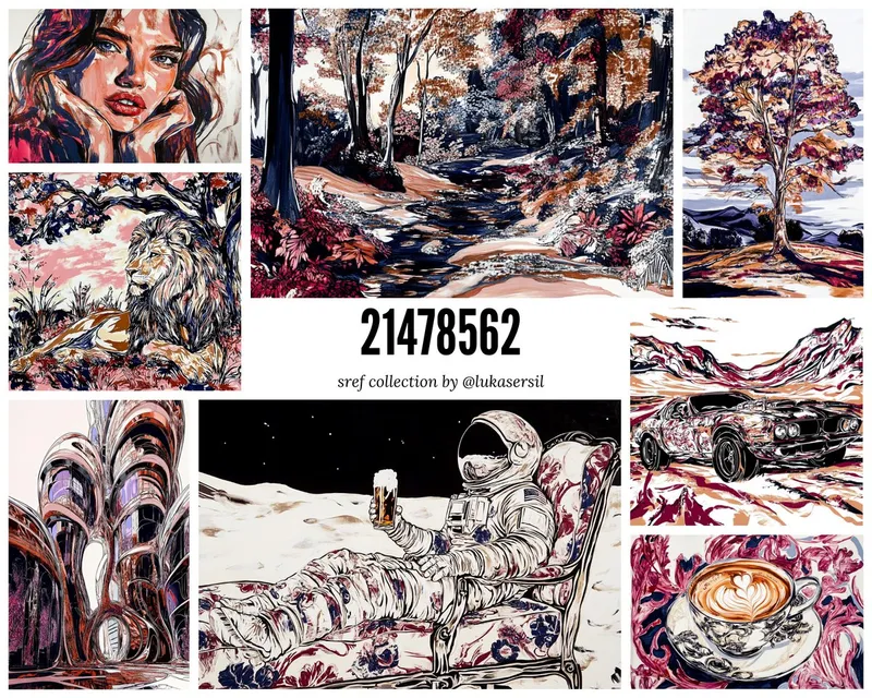 Bold Painterly Collage - Пример 2