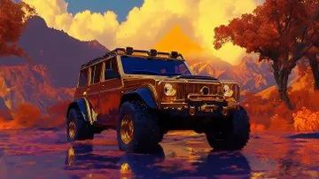 Vibrant Surreal Reflections - Пример 4