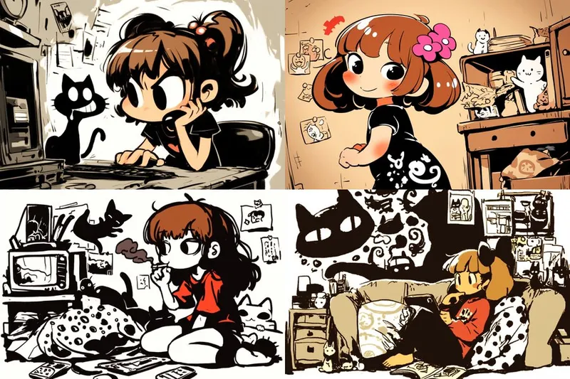 Whimsical Cartoon Vibes - Пример 1