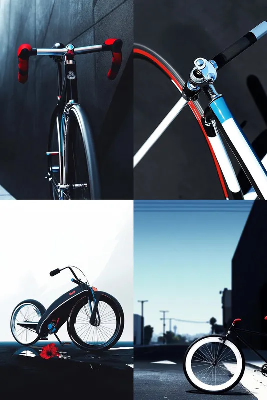 Sleek Modern Bicycles with High-Contrast Aesthetic - Пример 3