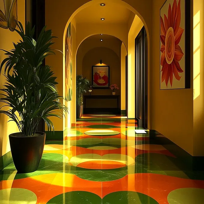 Vibrant Retro Interior - Пример 1