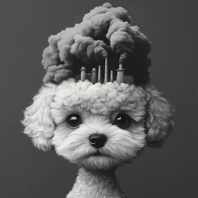 Dreamlike Monochrome Portrait - Пример 1