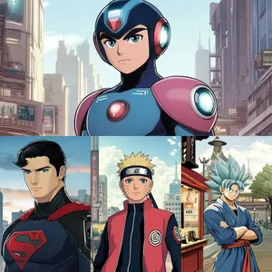 Vibrant Anime Portraits - Пример 1