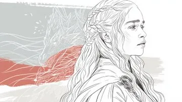 Dynamic Black and White Hero Illustration - Пример 4