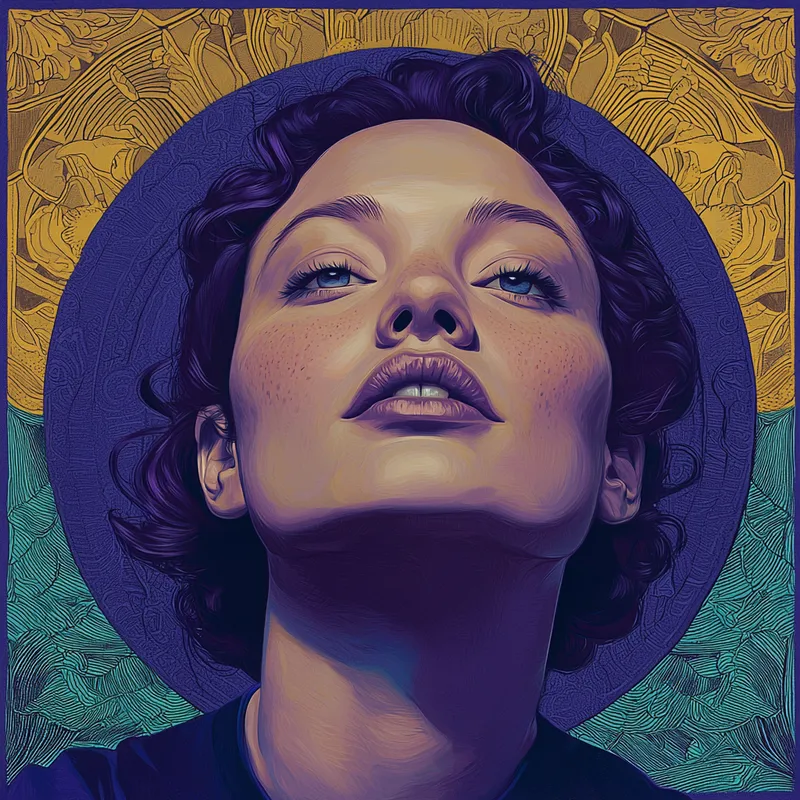 Moody Sunset Portrait - Пример 1