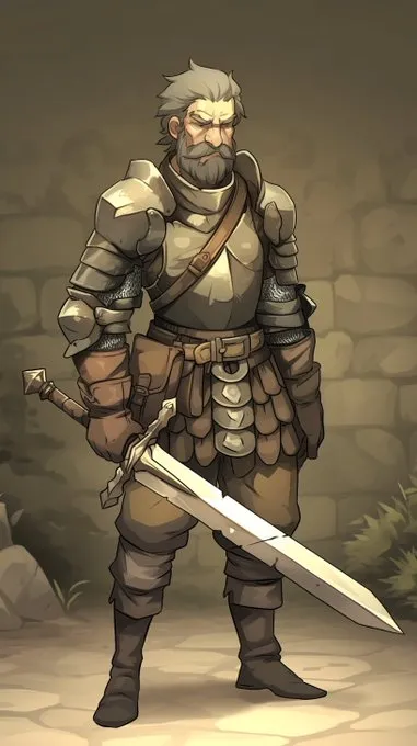 Medieval Fantasy Character Art - Пример 1