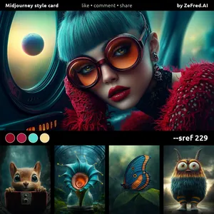 Futuristic Surrealism with Vibrant Colors - Пример 1