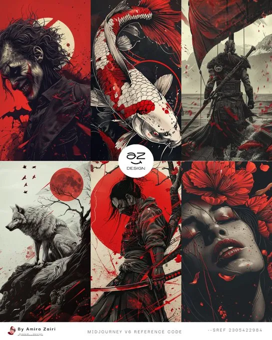 Vivid Vermilion Reverie - Пример 2