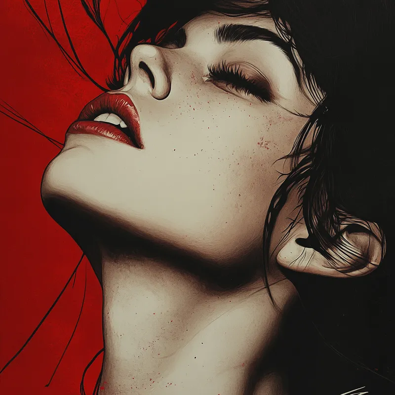 Vivid Vermilion Reverie - Пример 4