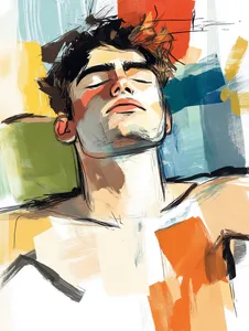 Abstract Expressive Portrait - Пример 1