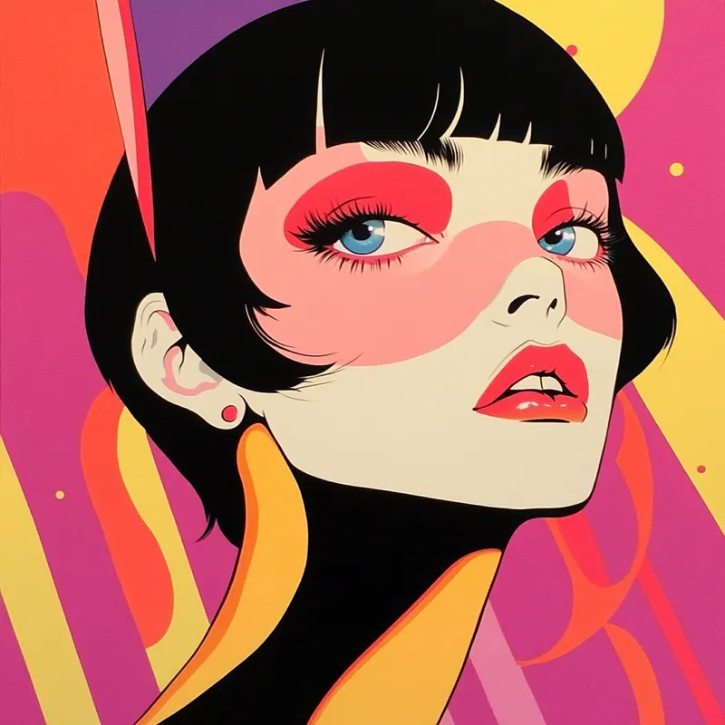 Retro Neon Chaos - Пример 4