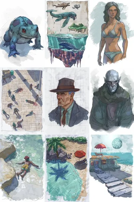 Vibrant Comic Sketch Montage - Пример 2