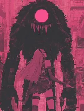 Cyberpunk Monochrome - Пример 1