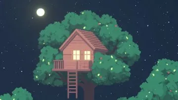 Serene Night Campfire - Пример 3