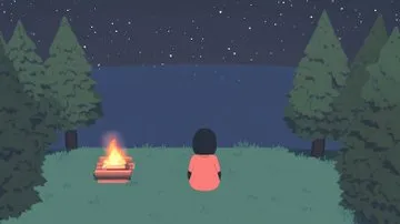 Serene Night Campfire - Пример 1
