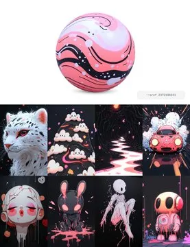 Vibrant Kawaii Expression - Пример 3