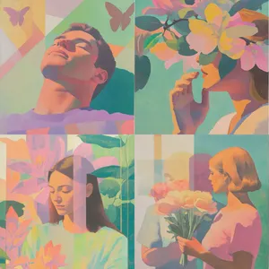 Dreamy Pastel Reflections - Пример 1