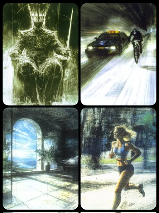 Dynamic Dreamscape Sketches - Пример 2