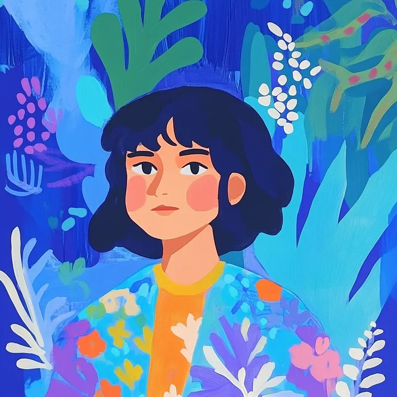 Midnight Bloom Illustration Style - Пример 3