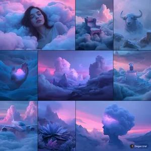 Surreal Dreamscape in Soft Pastels - Пример 1