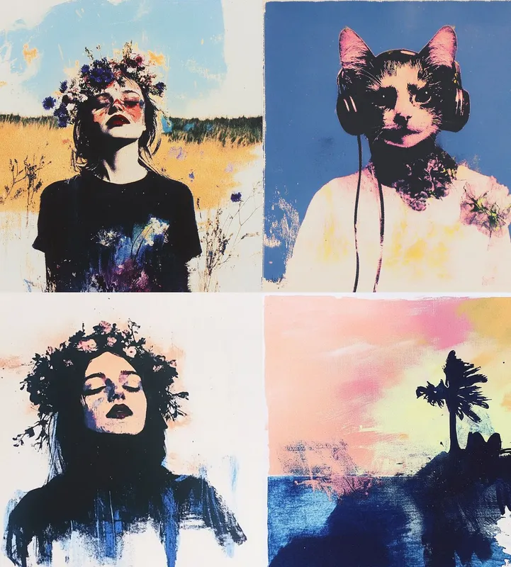 Vibrant Pop Art Composition - Пример 2