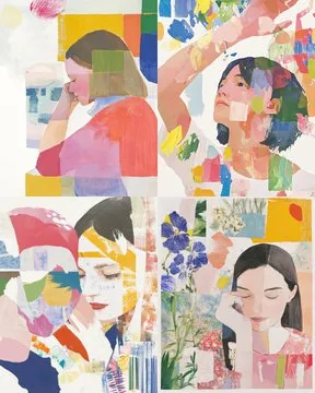 Vibrant Abstract Portraits - Пример 2