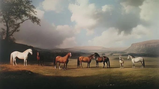 Serene Equestrian Landscape - Пример 1