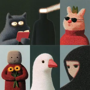 Serene Minimalist Anime Scene - Пример 4